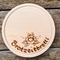 Preview: Brotzeitbrettl rund, Brotzeitbrettl, Motiv Rose