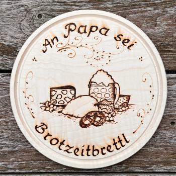 Brotzeitbrettrund, Motiv große Brotzeit
