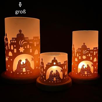 Bethlehem gross Windlicht