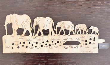 Elefanten mittel Windlichtfolie