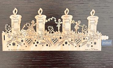 Kerzen mittel Windlichtfolie