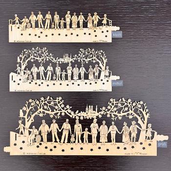 Windlichtfolie Miteinander