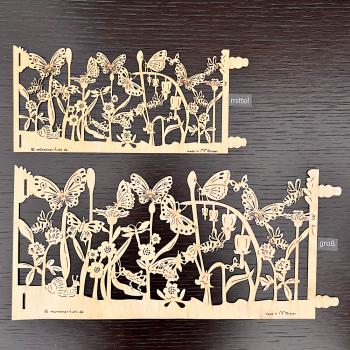 Windlichtfolie Schmetterlingswiese