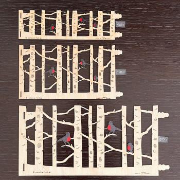 Windlichtfolie Waldvogel