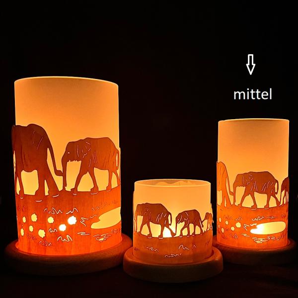 Elefanten mittel Windlicht