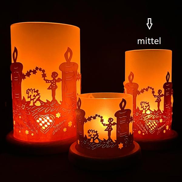 Kerzen mittel Windlicht