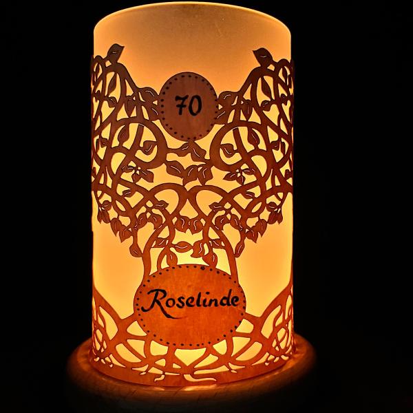 Windlicht Lebensbaum Jubilaeum
