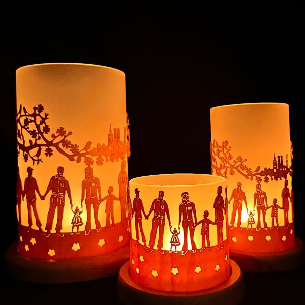 Windlicht Miteinander