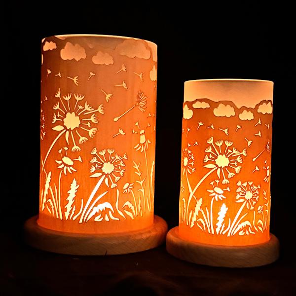 Windlicht Pusteblume