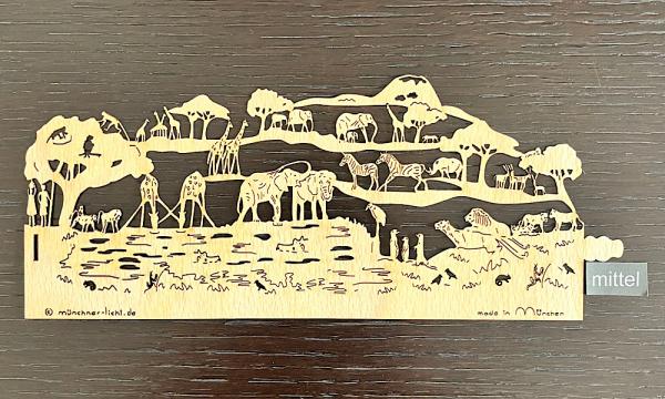 Afrika mittel Windlichtfolie