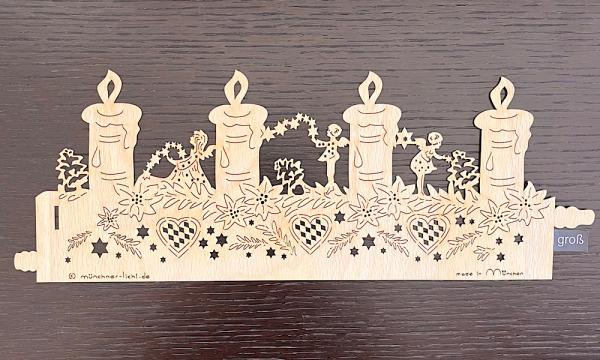 Kerzen gross Windlichtfolie