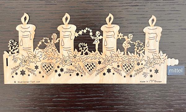 Kerzen mittel Windlichtfolie