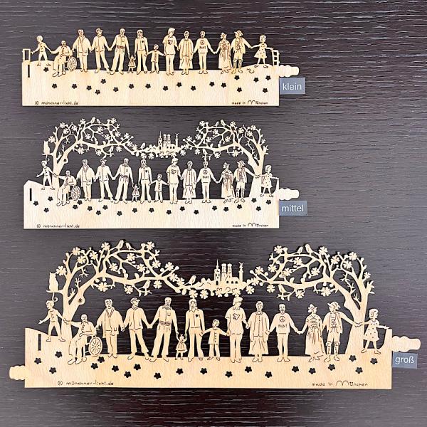 Windlichtfolie Miteinander