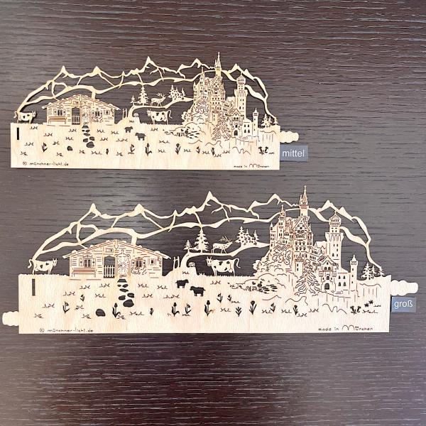 Windlichtfolie Neuschwanstein