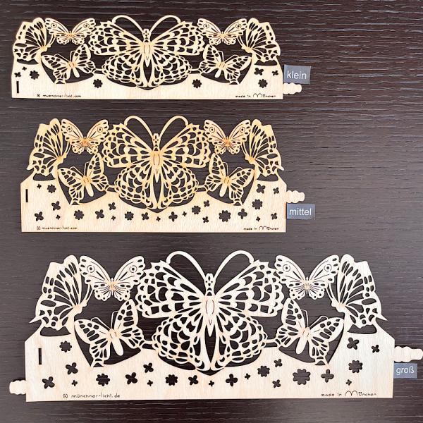 Windlichtfolie Schmetterlinge