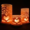 Windlicht Herzen